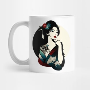 Femme fatale geisha Mug